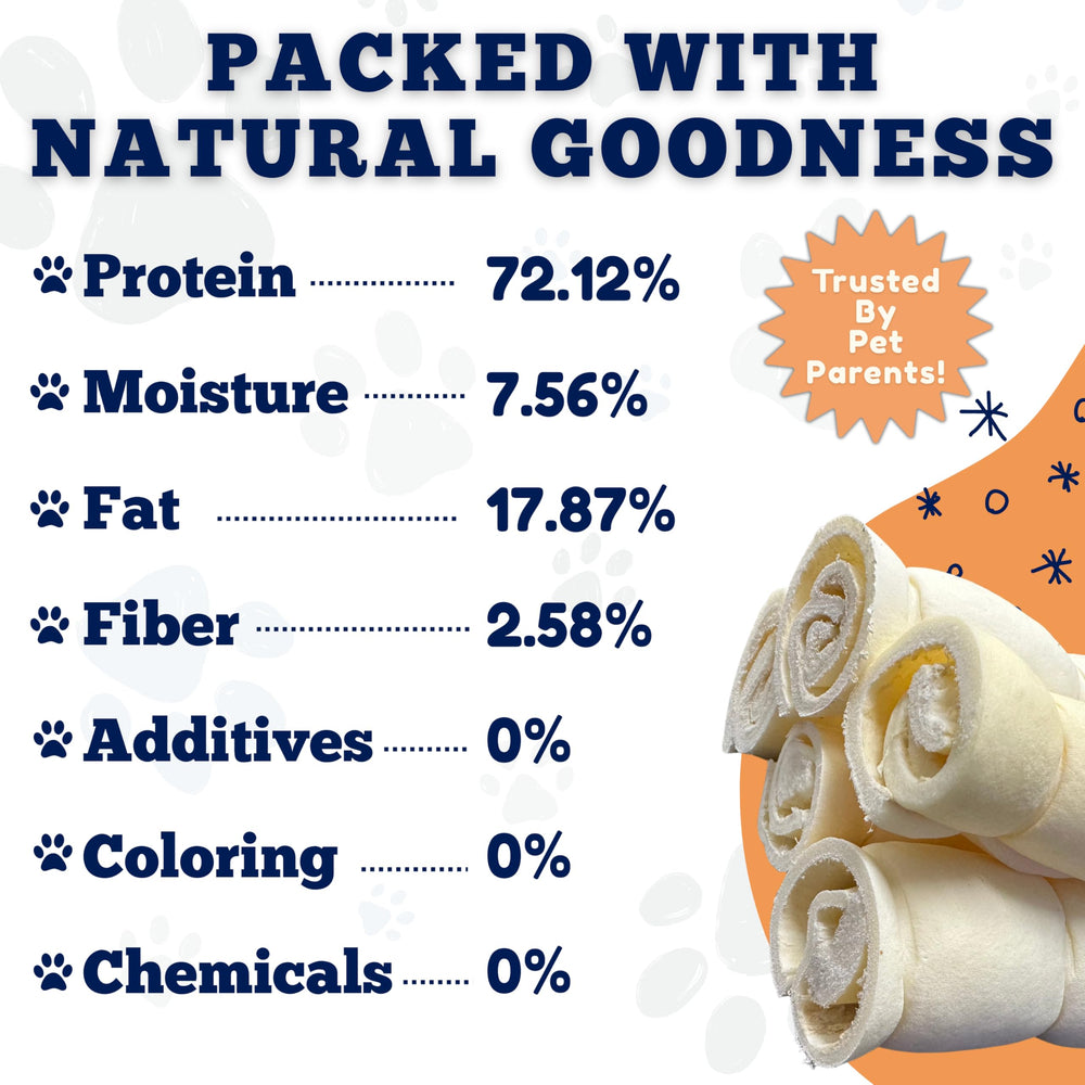Amazing Dog Treats etiqueta con ingredientes claros, un solo ingrediente sin químicos