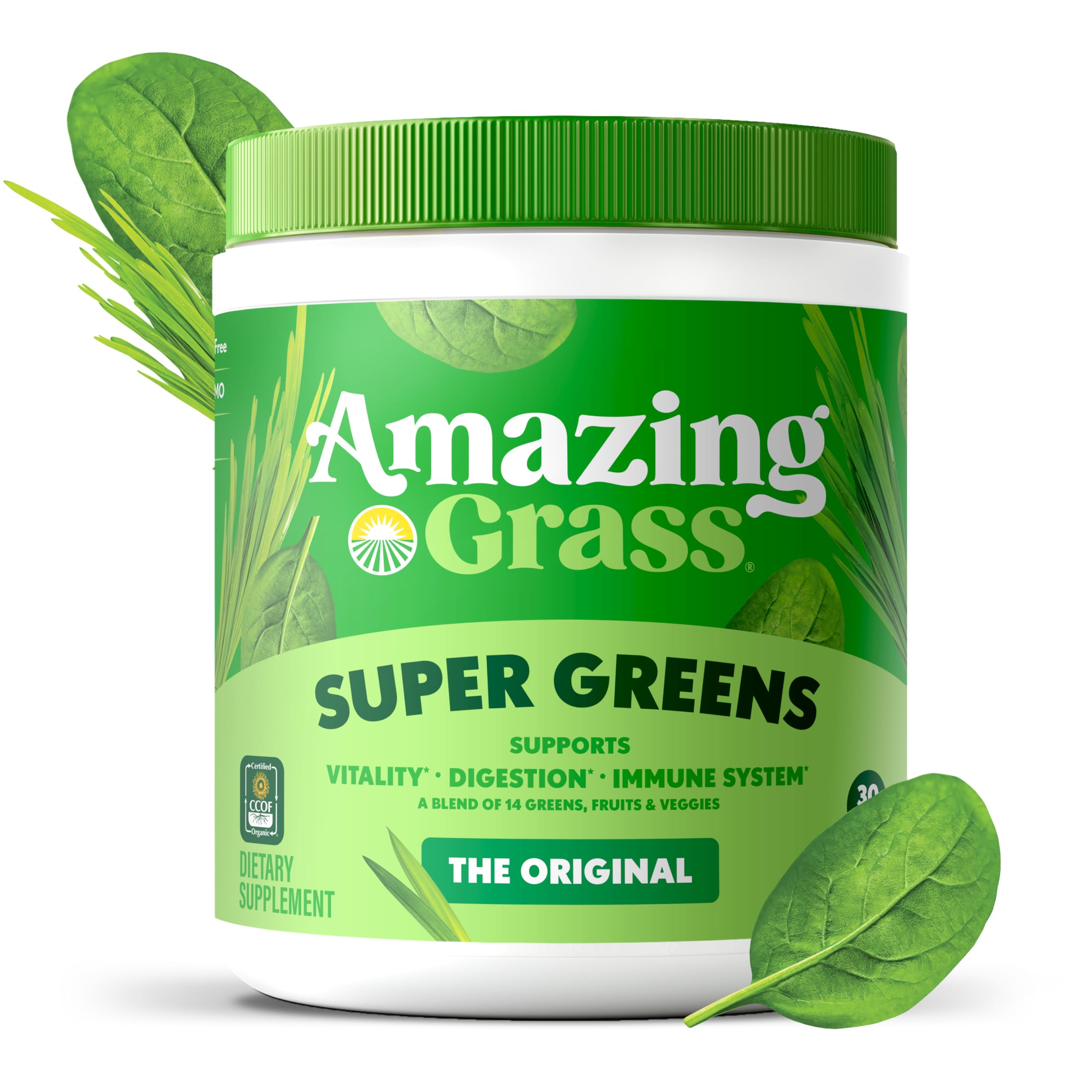 Amazing Grass added to muffins illustrating easy baking nutrition boost