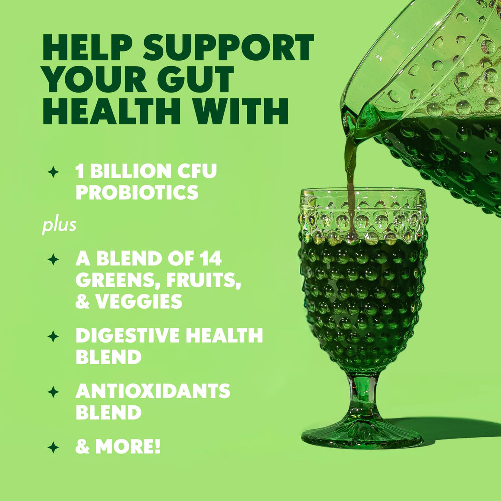 Amazing Grass nutrition label visible for ingredient transparency and trust