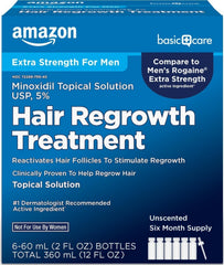 Amazon Basic Care front packaging showing bottle and ingredient clarity
