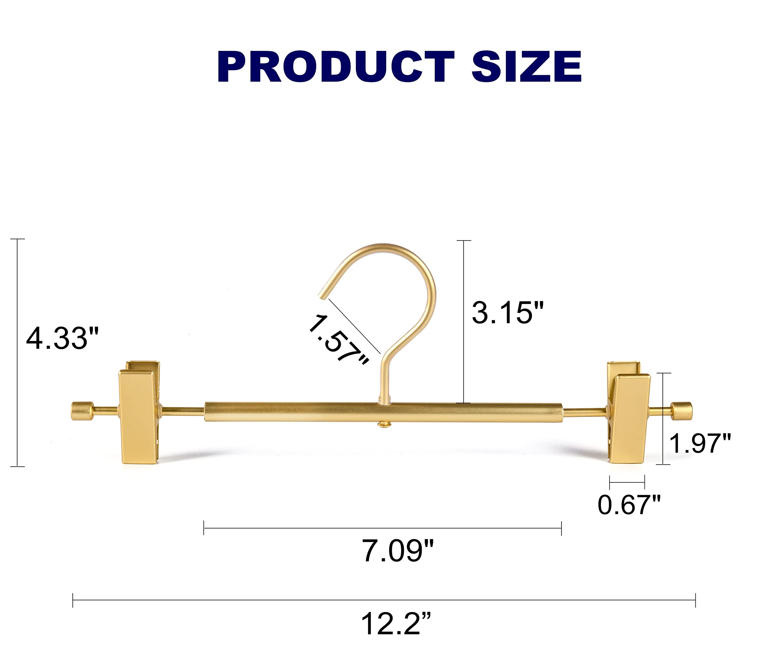 Amber Home primer plano de clip metálico ajustable que sujeta firmemente
