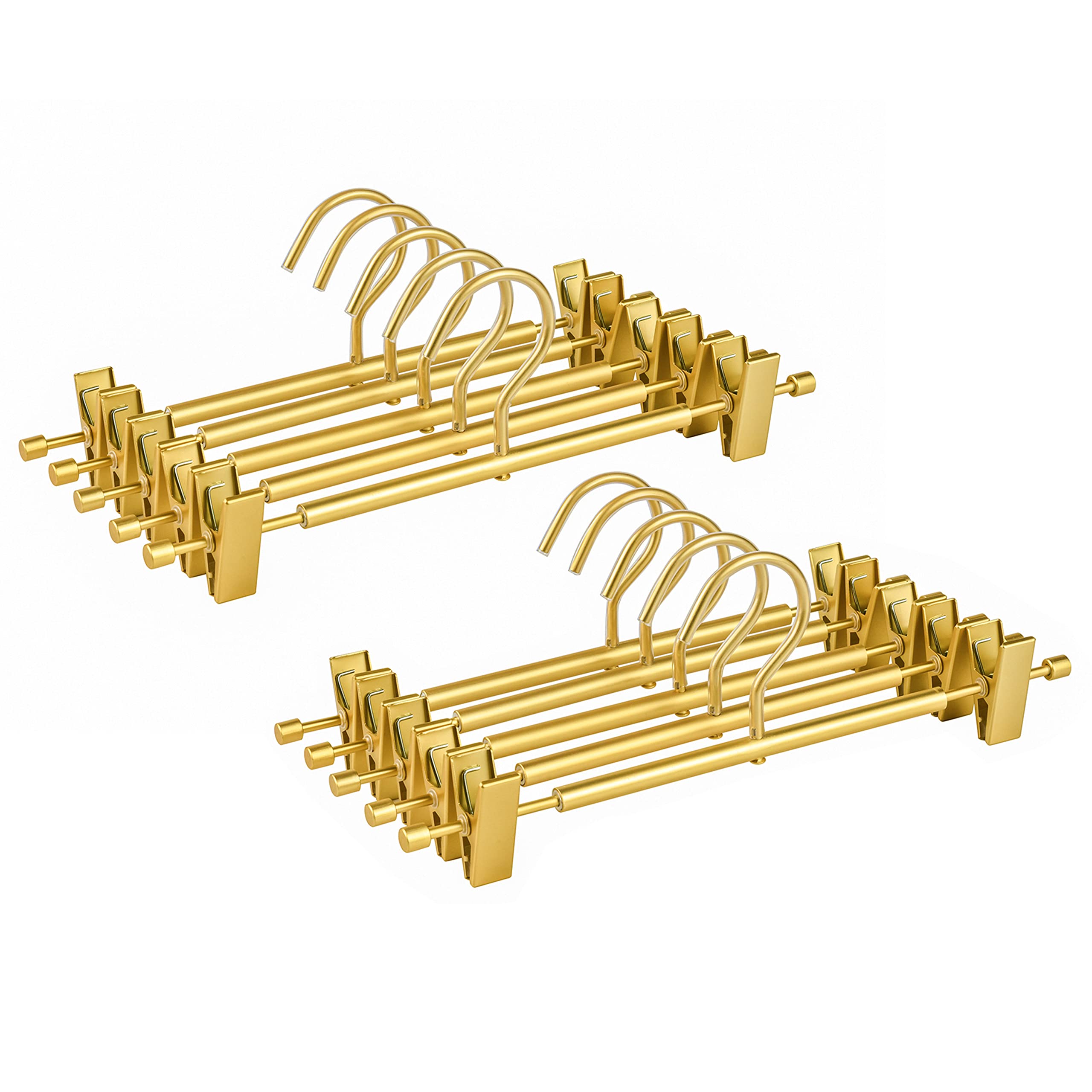 Amber Home percha frontal dorado mate mostrando diseño elegante y orden