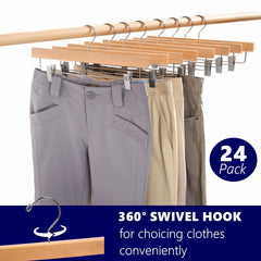 Amber Home hangers in wardrobe demonstrating space-saving and neat organization