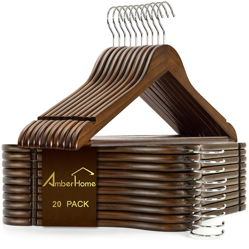 Amber Home percha frontal de madera elegante y resistente