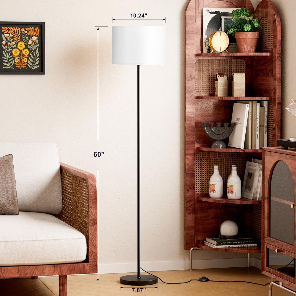 Ambimall close-up of white shade highlighting soft light diffusion benefit