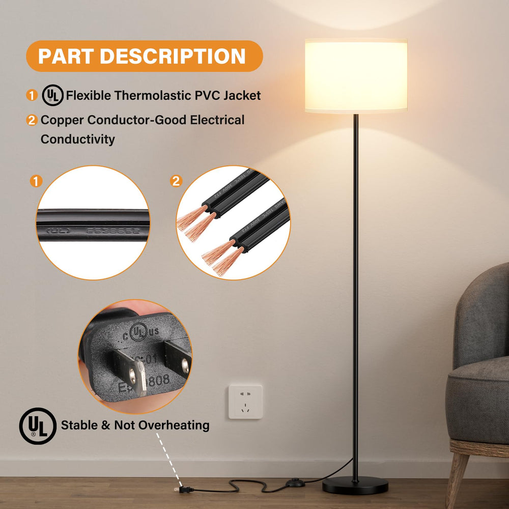 Ambimall lamp styled in living room creating cozy ambient lighting