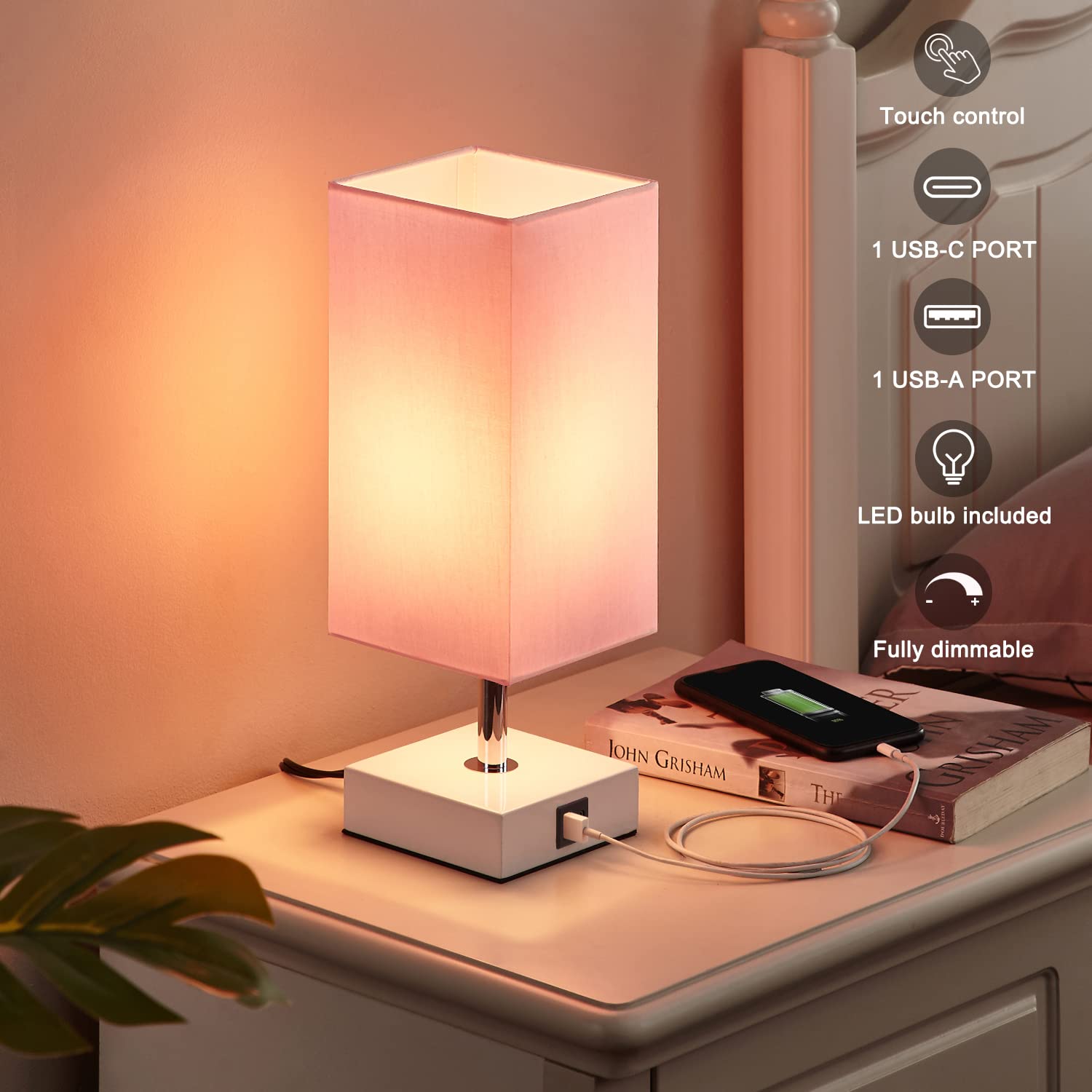 Ambimall bombilla LED incluida junto a la lámpara, proporciona luz estable