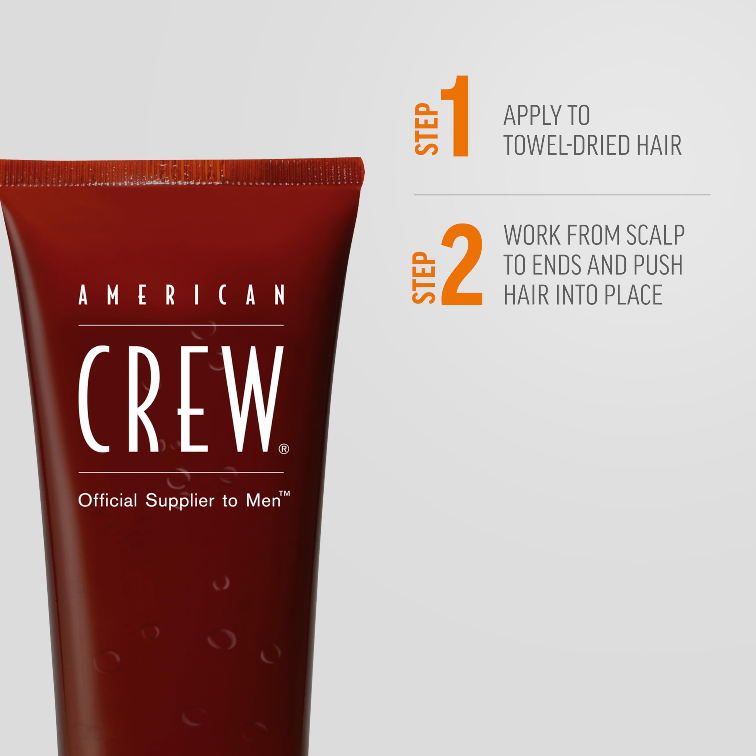 American Crew tamaño del envase en mano para visual de capacidad