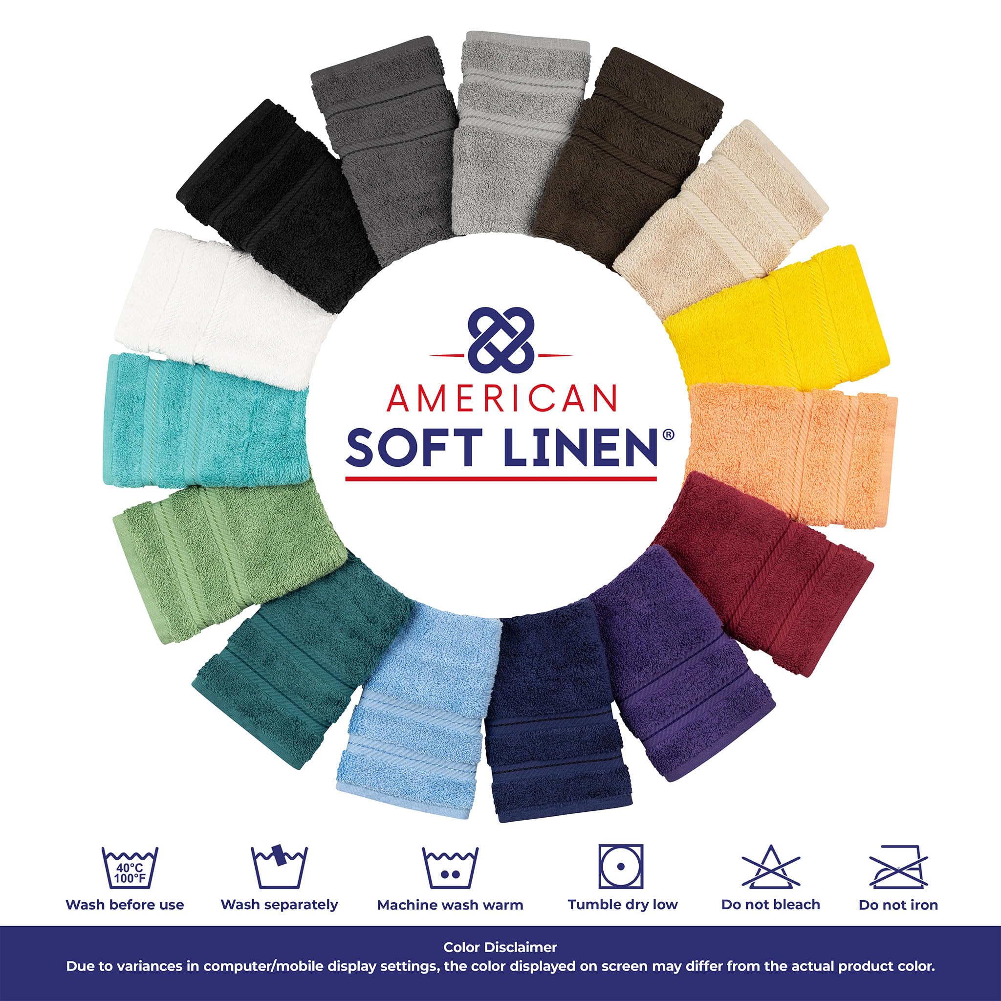 American Soft Linen toallas en baño decorado, aporta estilo y funcionalidad