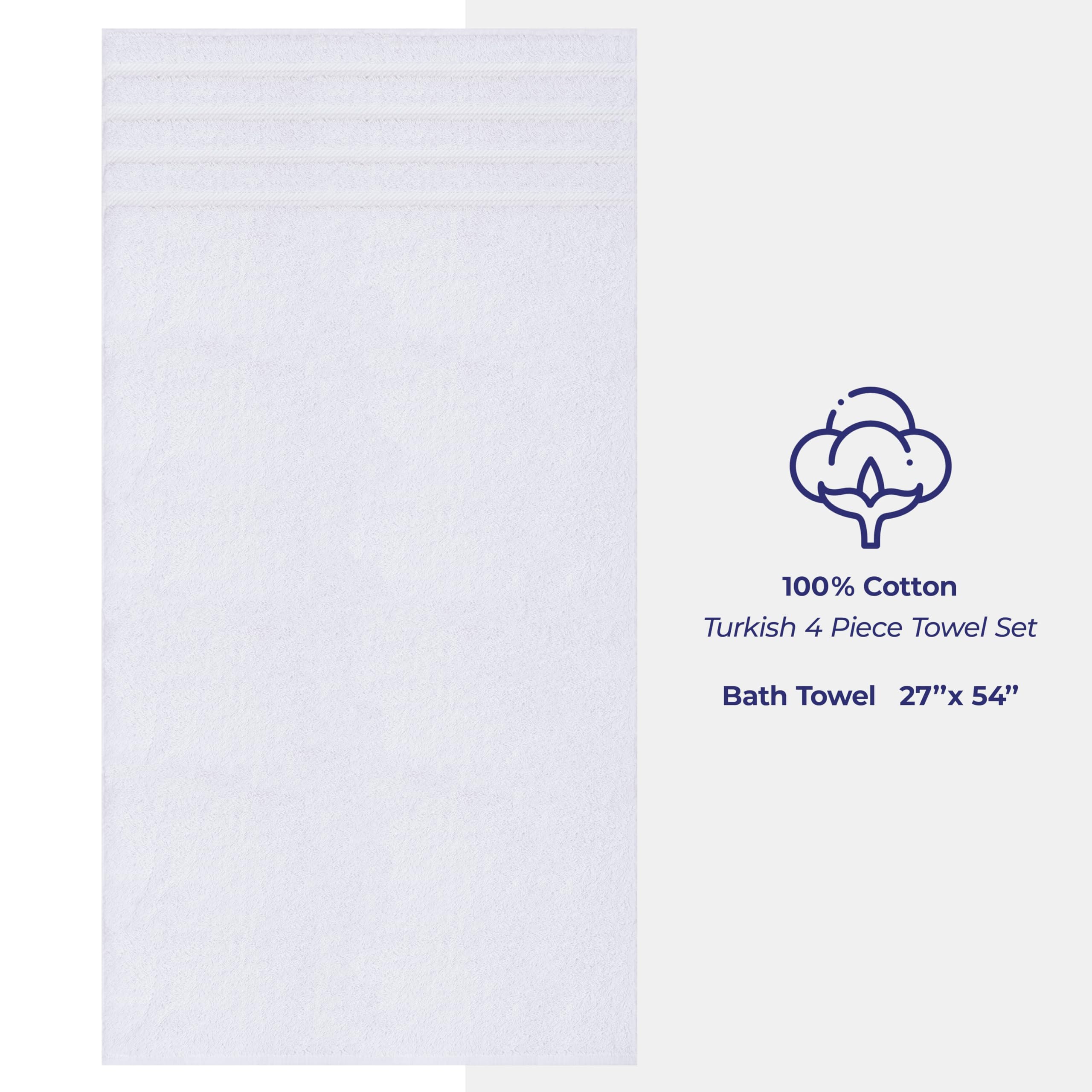 American Soft Linen comparación de tamaño 27x54 pulgadas para referencia visual de escala