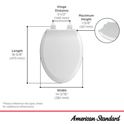 American Standard herrajes de montaje incluidos, instalación rápida y segura