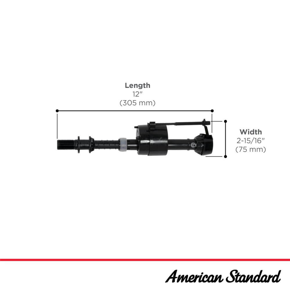 American Standard tubo de relleno y clip incluidos, guía de flujo segura
