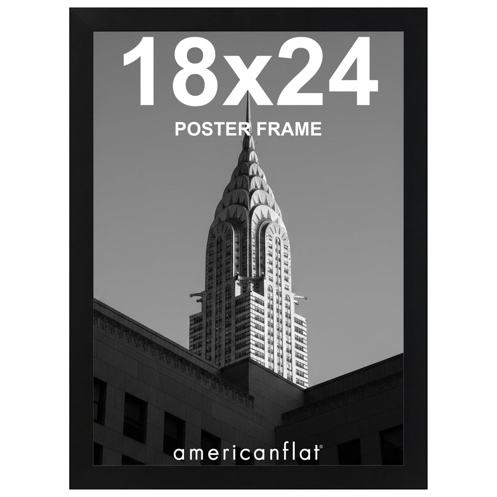 Americanflat frente del marco 18x24 negro que realza imágenes