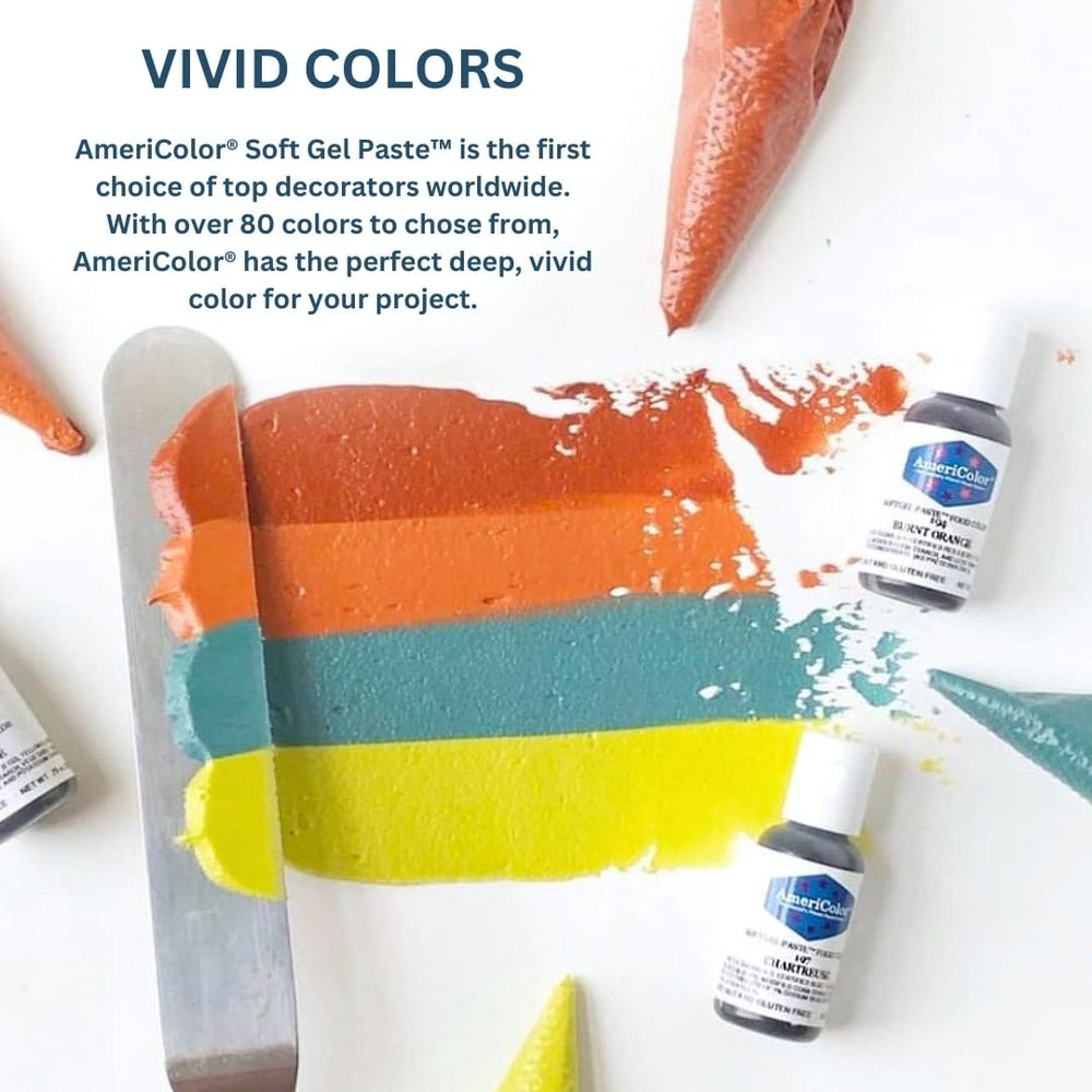 AmeriColor being used to pipe cupcake icing showing precise control benefit