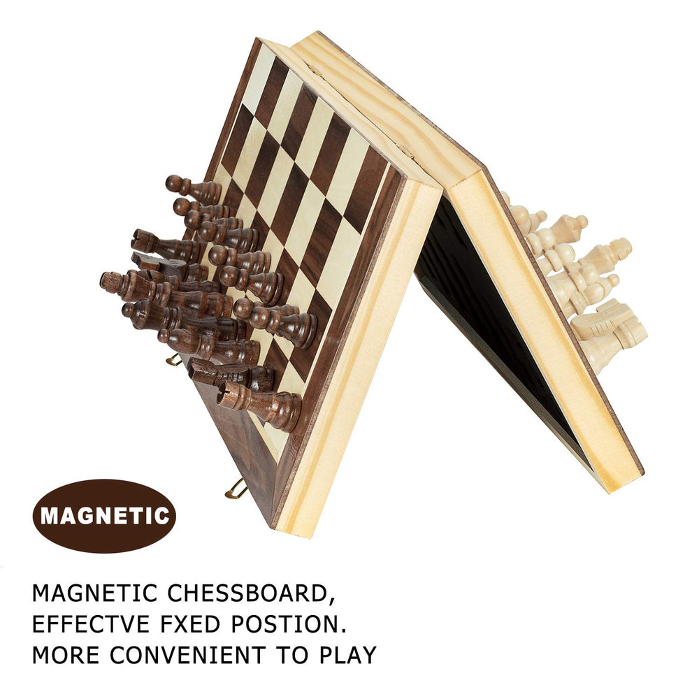 AMEROUS interior storage slots holding pieces neatly for organized travel