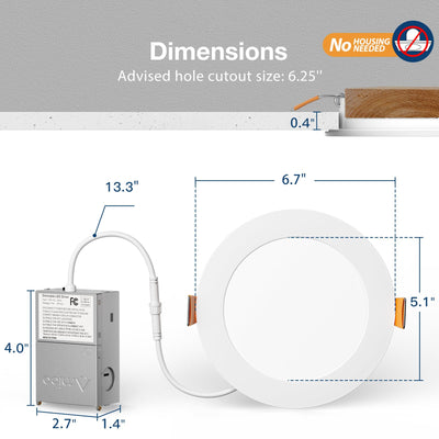 Amico recessed light over bathroom vanity demonstrating damp suitability