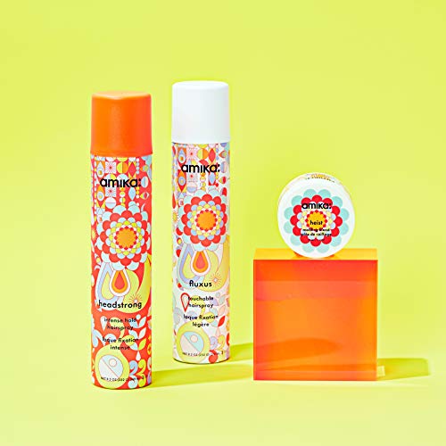 amika Fluxus in use at salon styling station delivering salon hold benefits