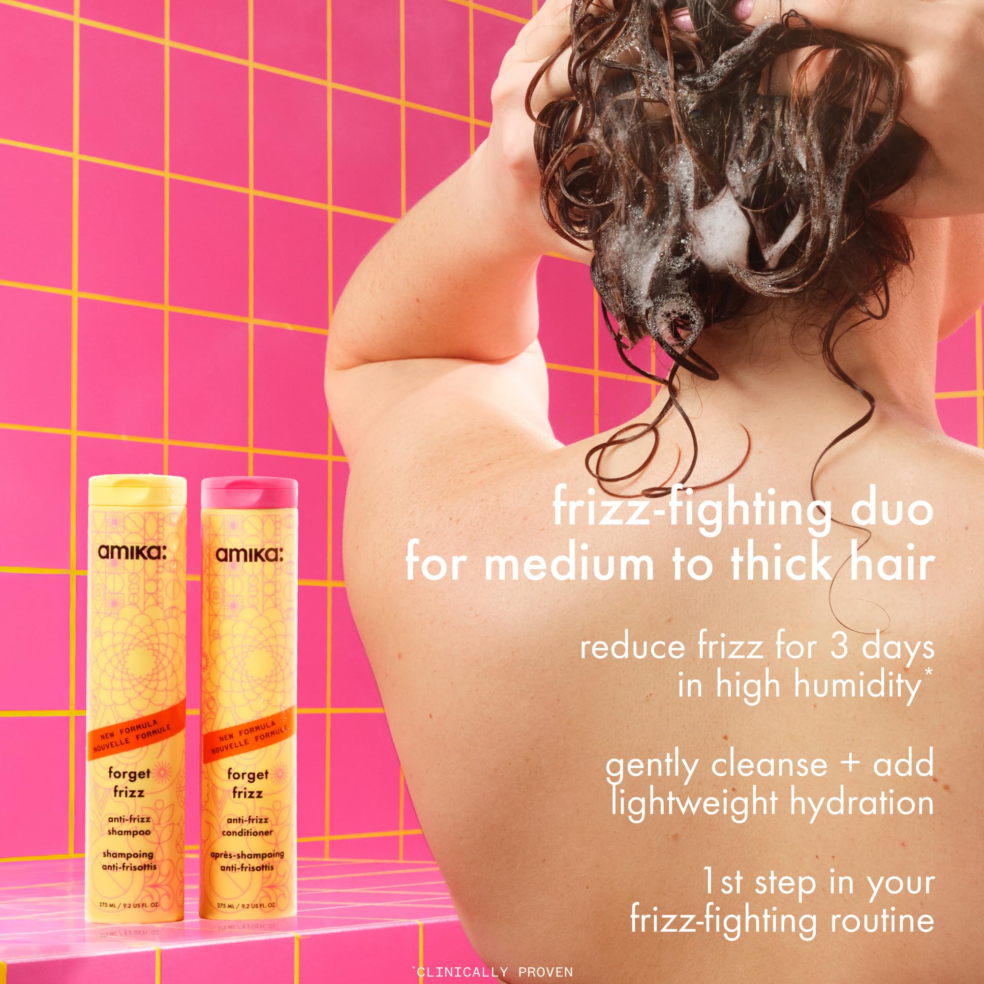 amika acondicionador forget frizz etiqueta trasera con instrucciones claras