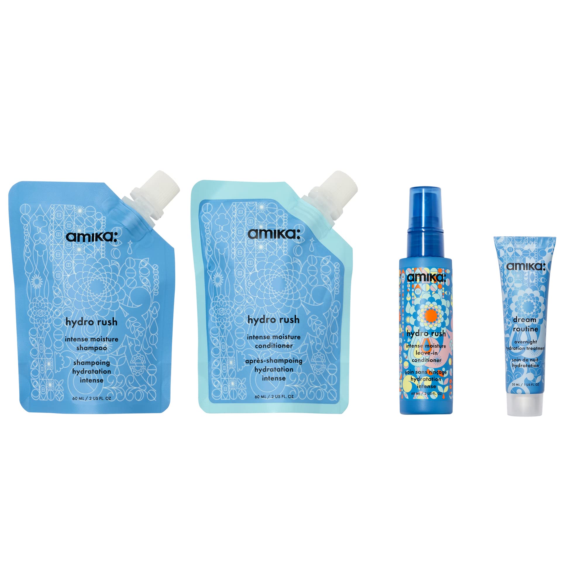 Amika kit size comparison demonstrating travel-friendly benefit