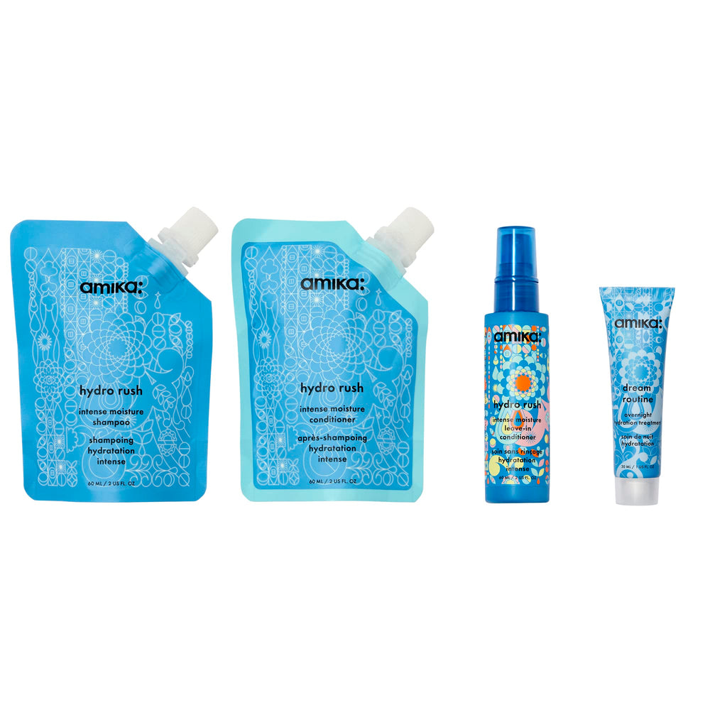 Amika kit size comparison demonstrating travel-friendly benefit