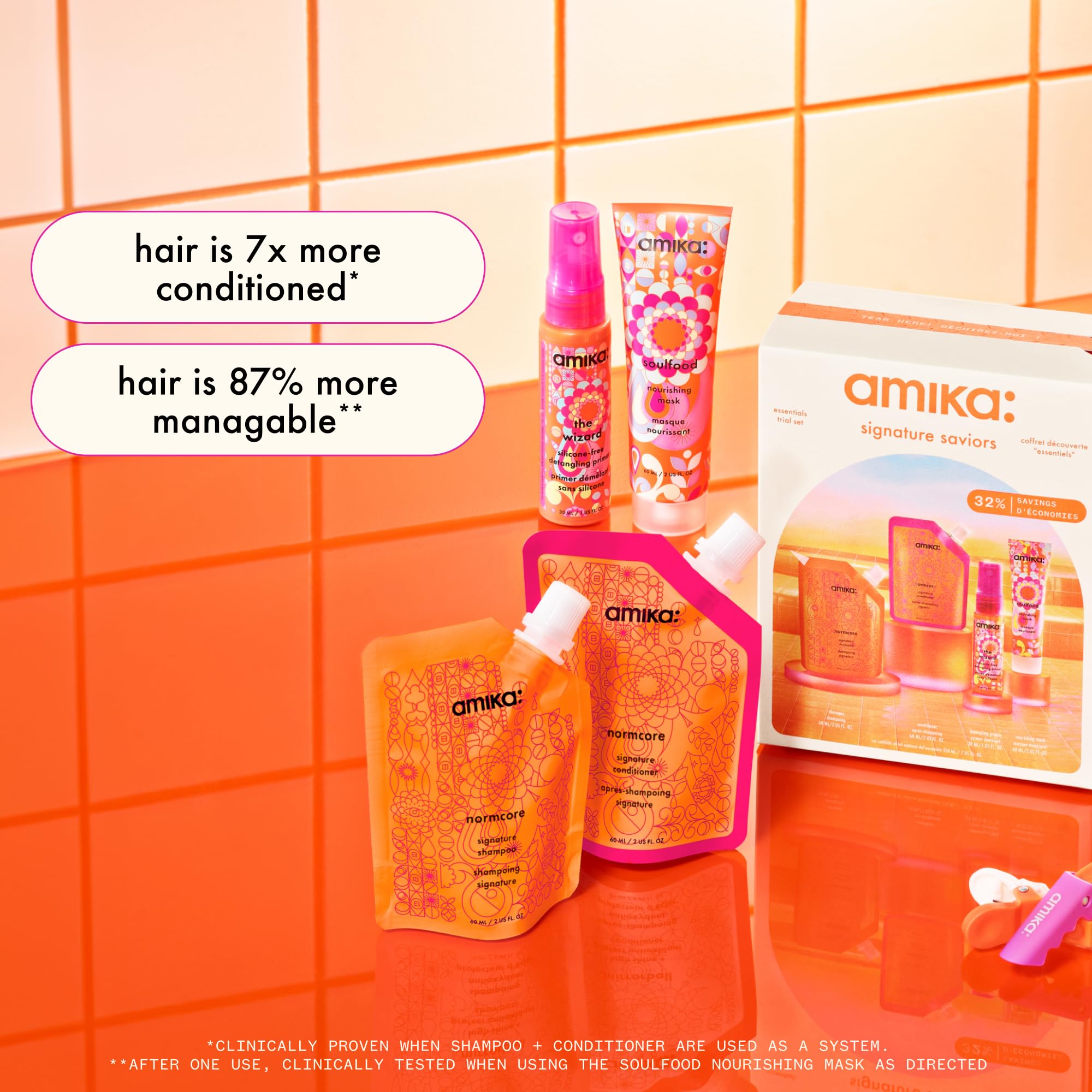 Amika mascarilla abierta mostrando crema rica para reparacion profunda