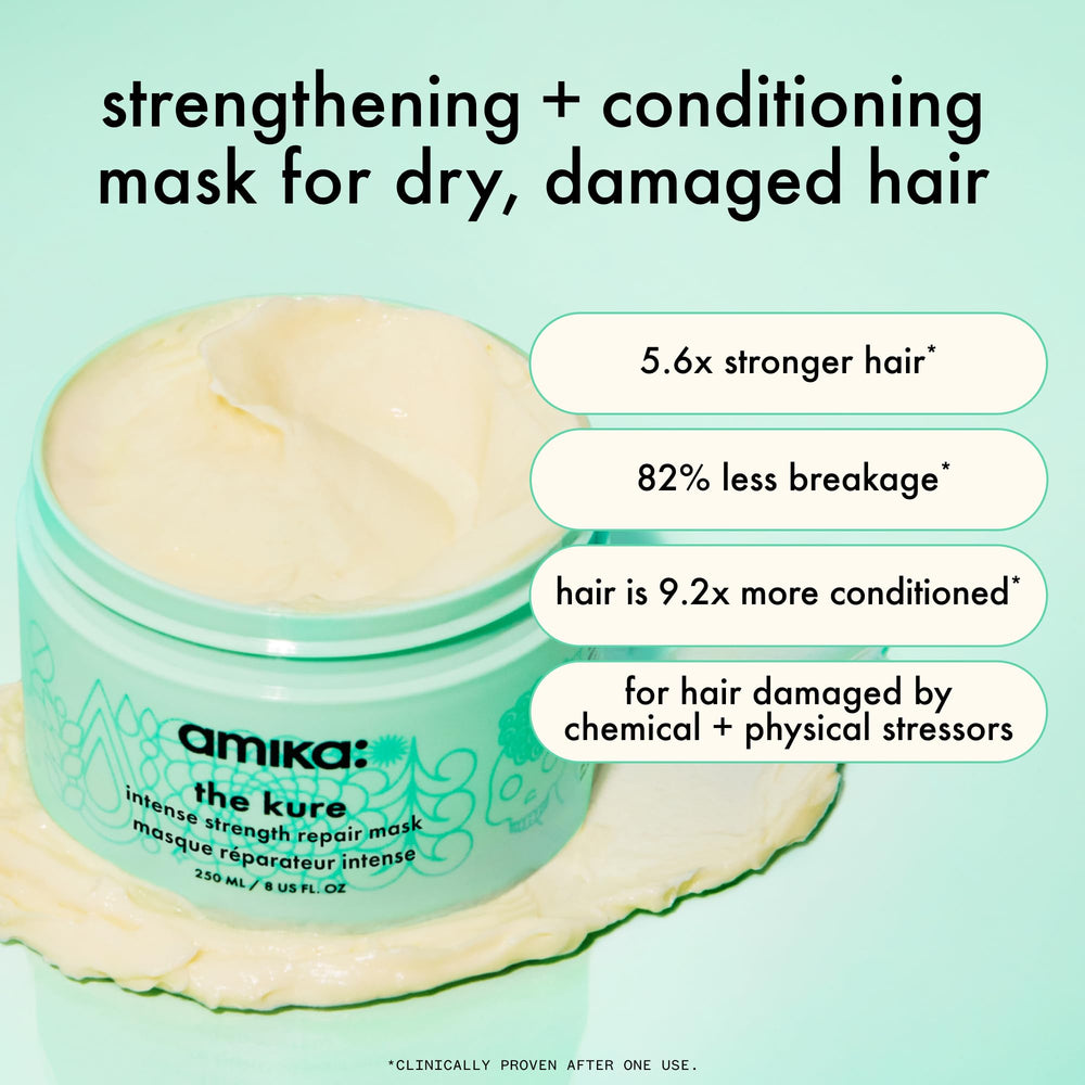 amika textura cremosa de la mascarilla para hidratación profunda