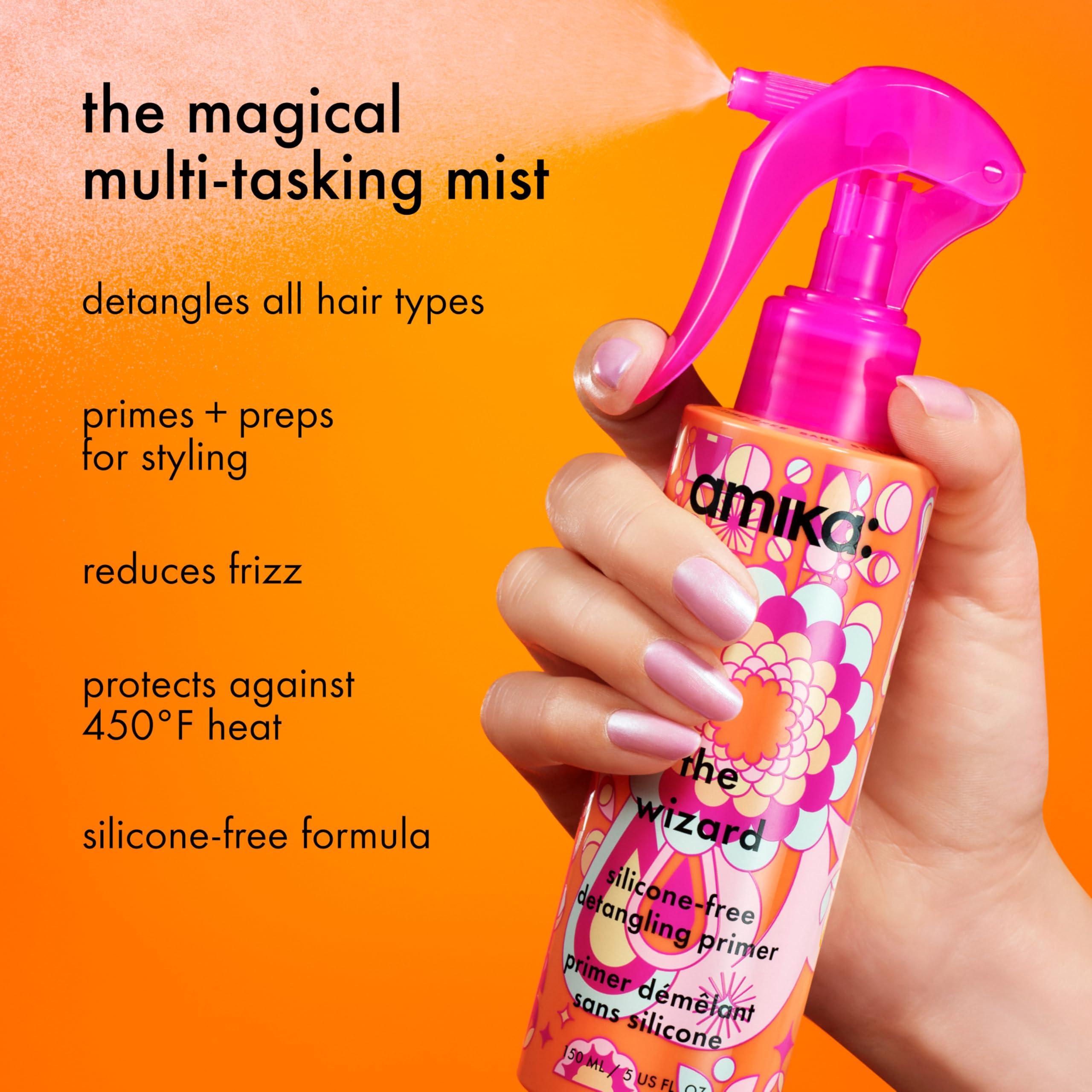 amika close-up of lightweight primer texture and quick absorption