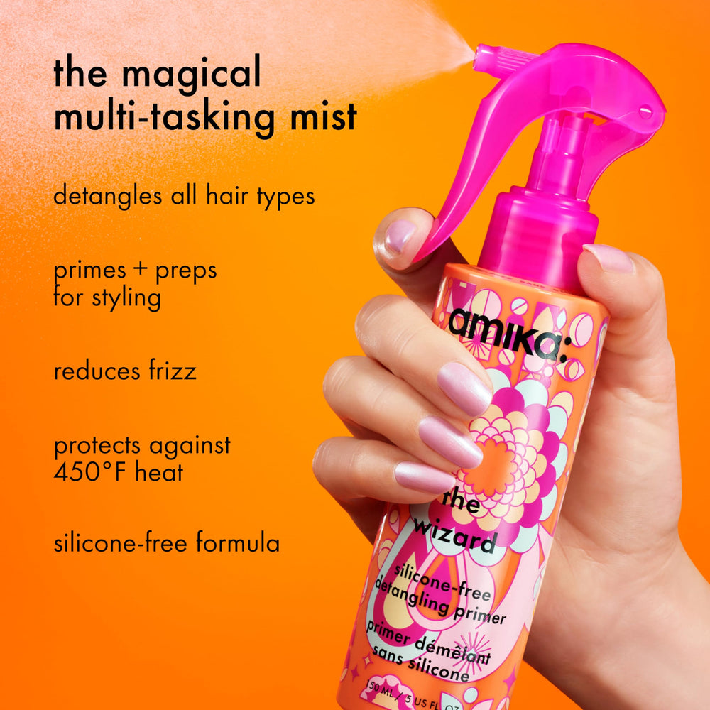 amika close-up of lightweight primer texture and quick absorption