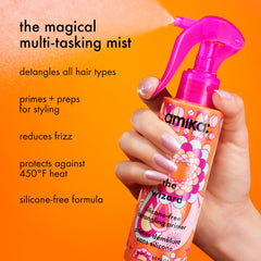 amika close-up of lightweight primer texture and quick absorption