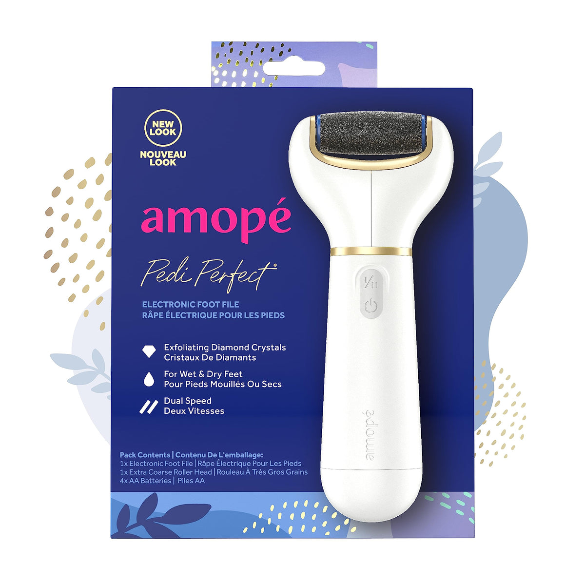 Amope vista frontal del empaque mostrando el dispositivo y beneficios