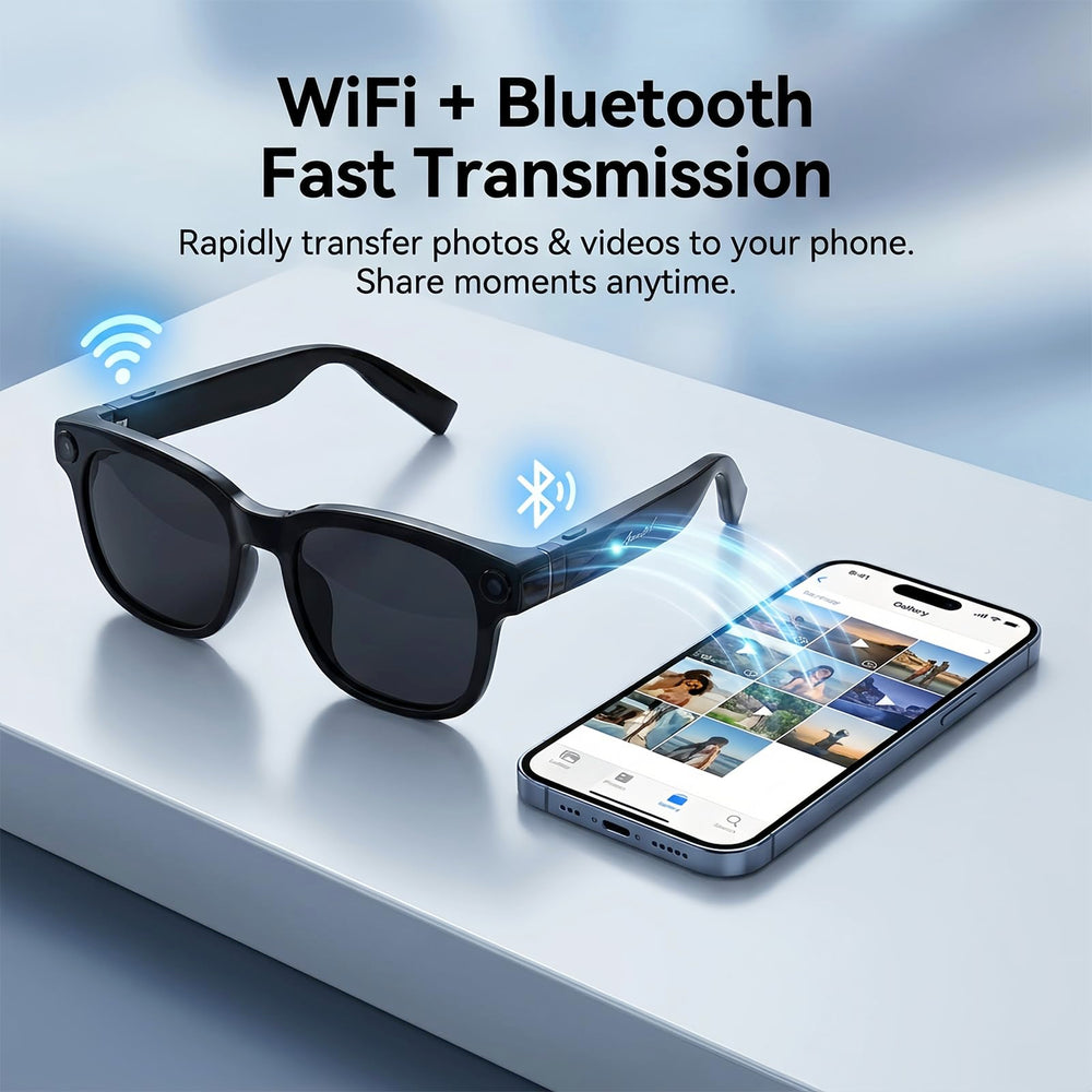 AMZISH wearer using real-time translation while traveling to ease communication