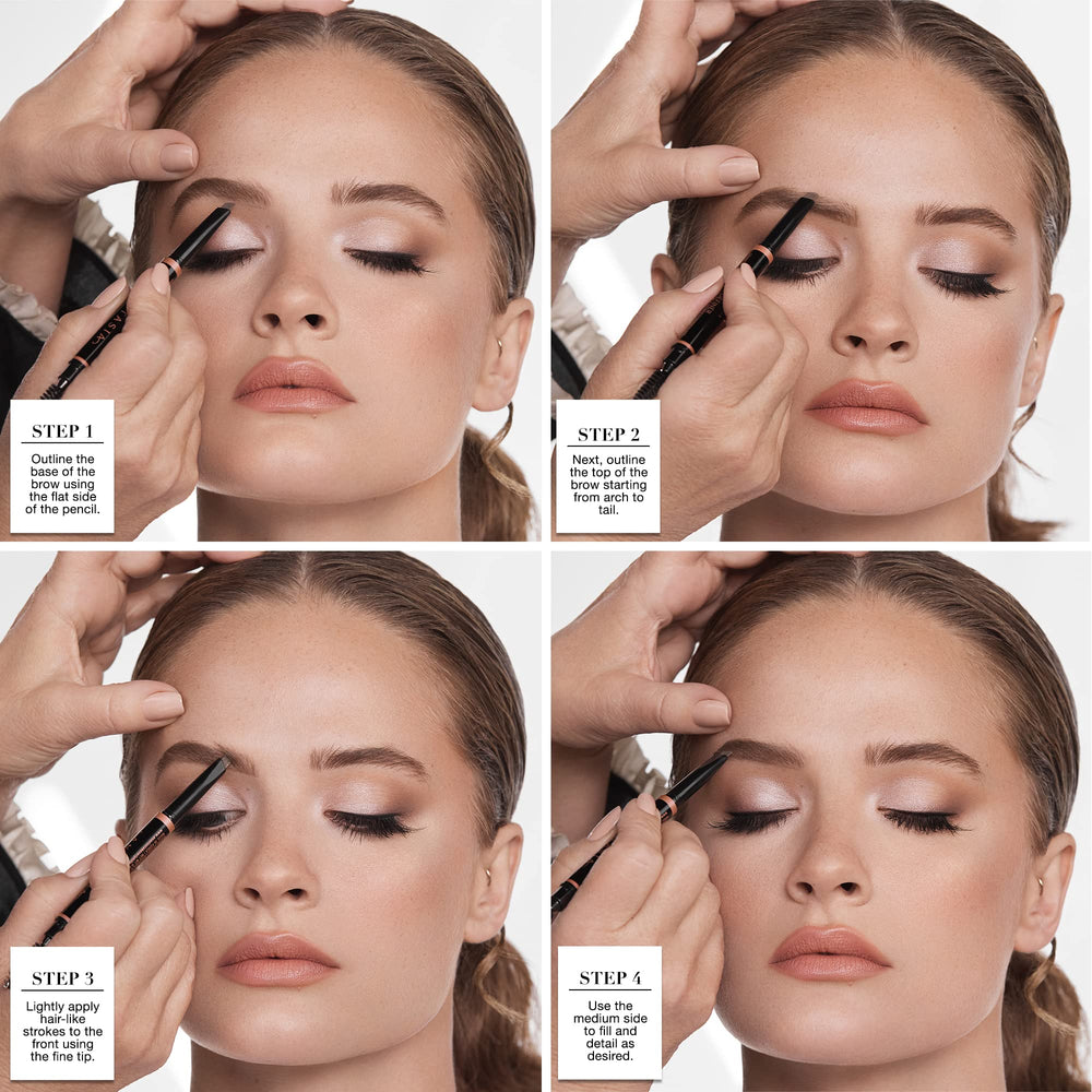 Anastasia Brow Definer muestra textura en la piel con pigmento suave y difuminable