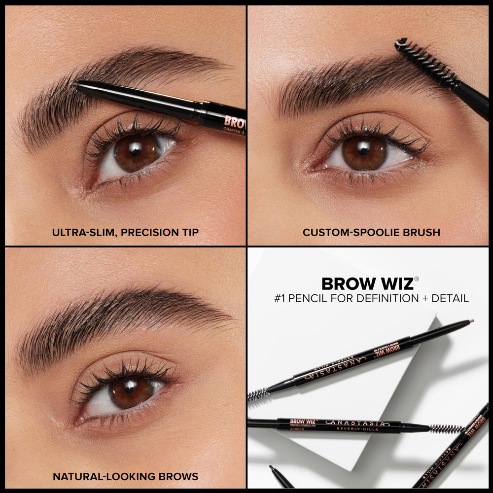 Anastasia Brow Wiz comparación de tamaño para llevar en bolso