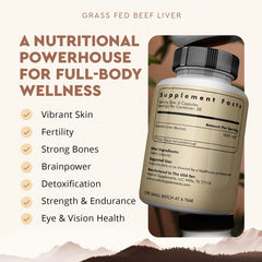 Ancestral Supplements open capsule revealing freeze-dried beef liver for nutrient preservation