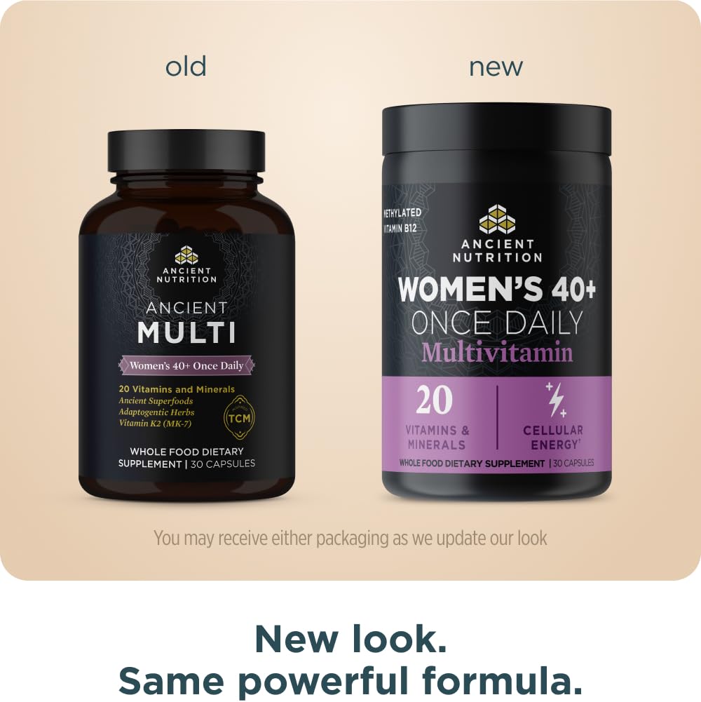 Ancient Nutrition ingredientes clave: Dong Quai, hígado bovino y huevas de merluza para densidad nutricional
