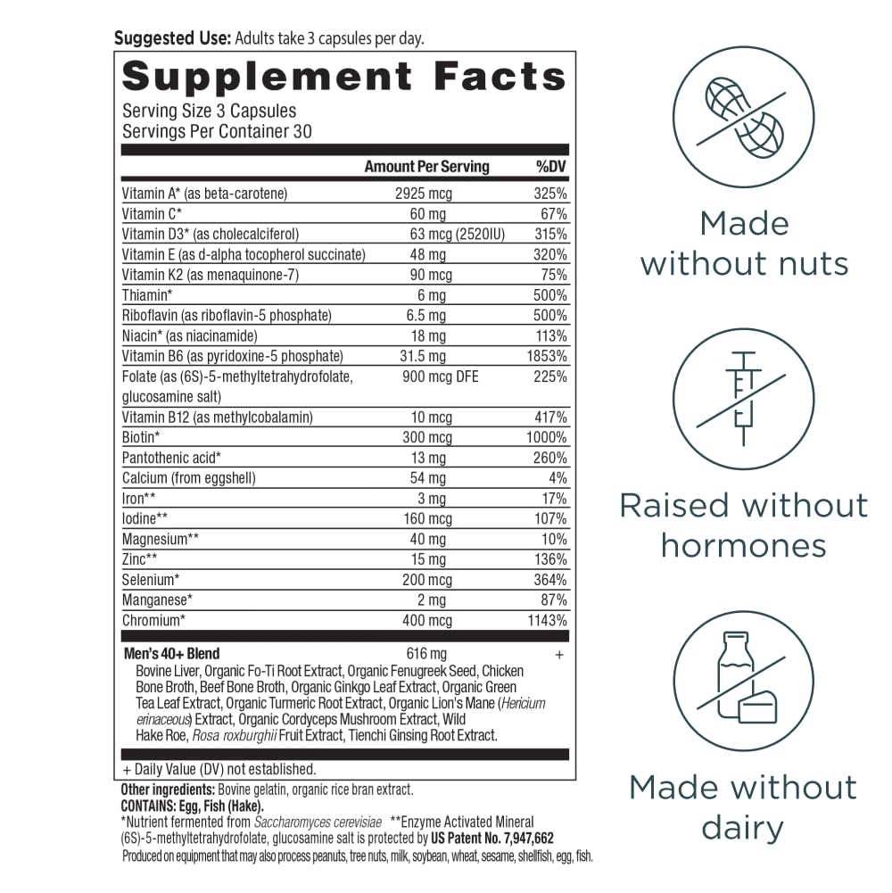 Ancient Nutrition capsules beside ruler demonstrating easy-swallow size