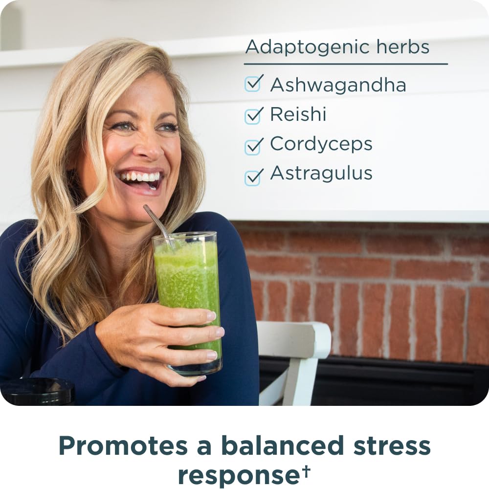 Ancient Nutrition primer plano de spirulina y chlorella como ingredientes clave