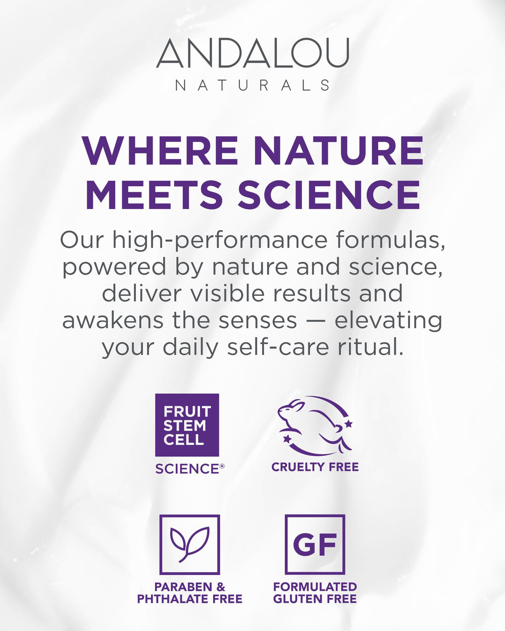 Andalou Naturals tapa abierta y detalle del borde para fácil dispensado