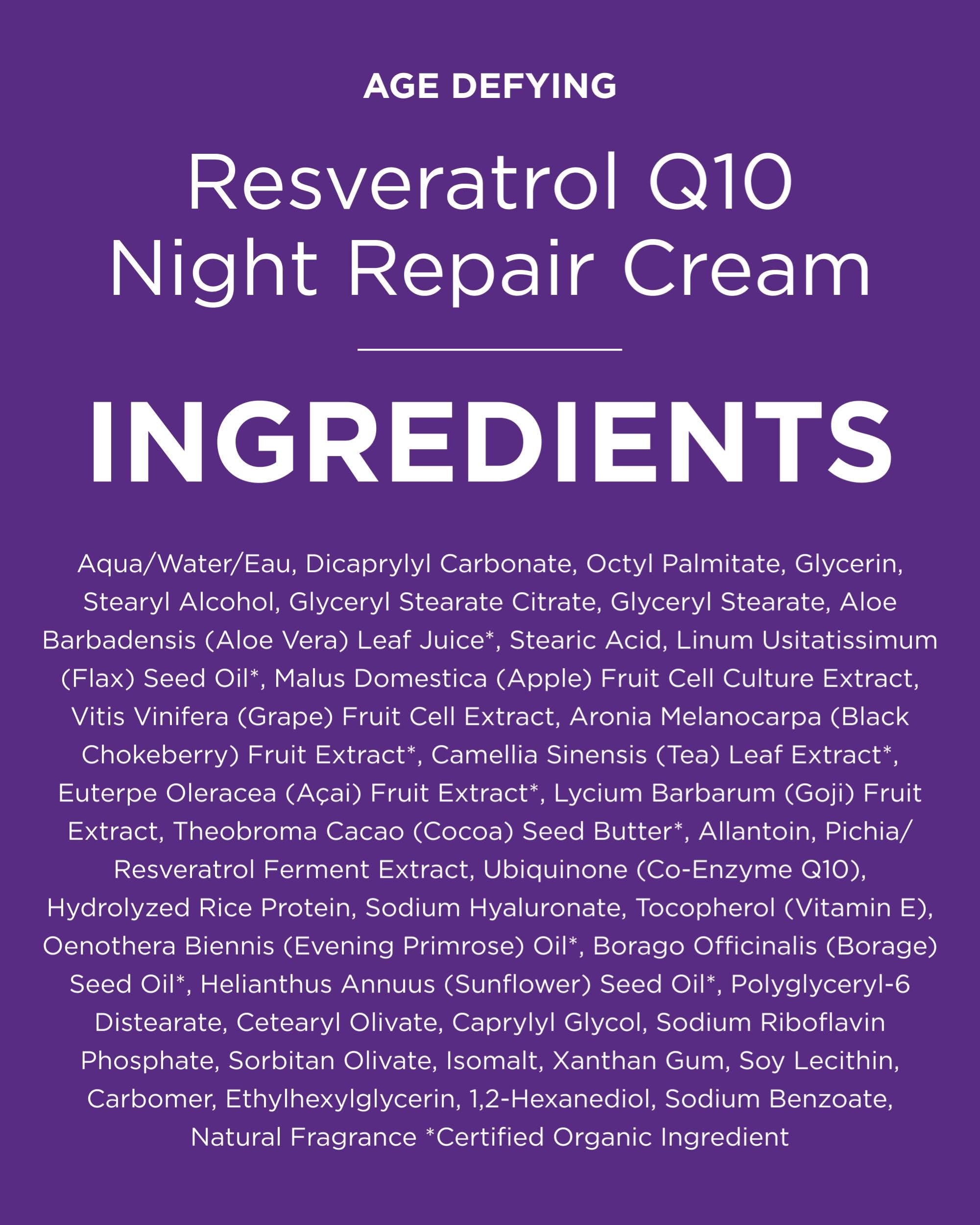 Andalou Naturals crema en mesita de noche representando rutina nocturna relajante