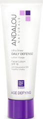 Andalou Naturals frente del envase mostrando protección diaria y tamaño práctico