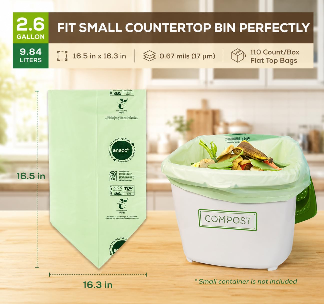 ANECO bolsa enterrada en compost muestra degradación segura
