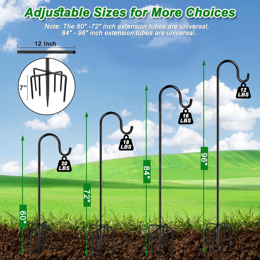 ANIDEER height comparison showing 60, 72, 84 inch options for versatile use benefit