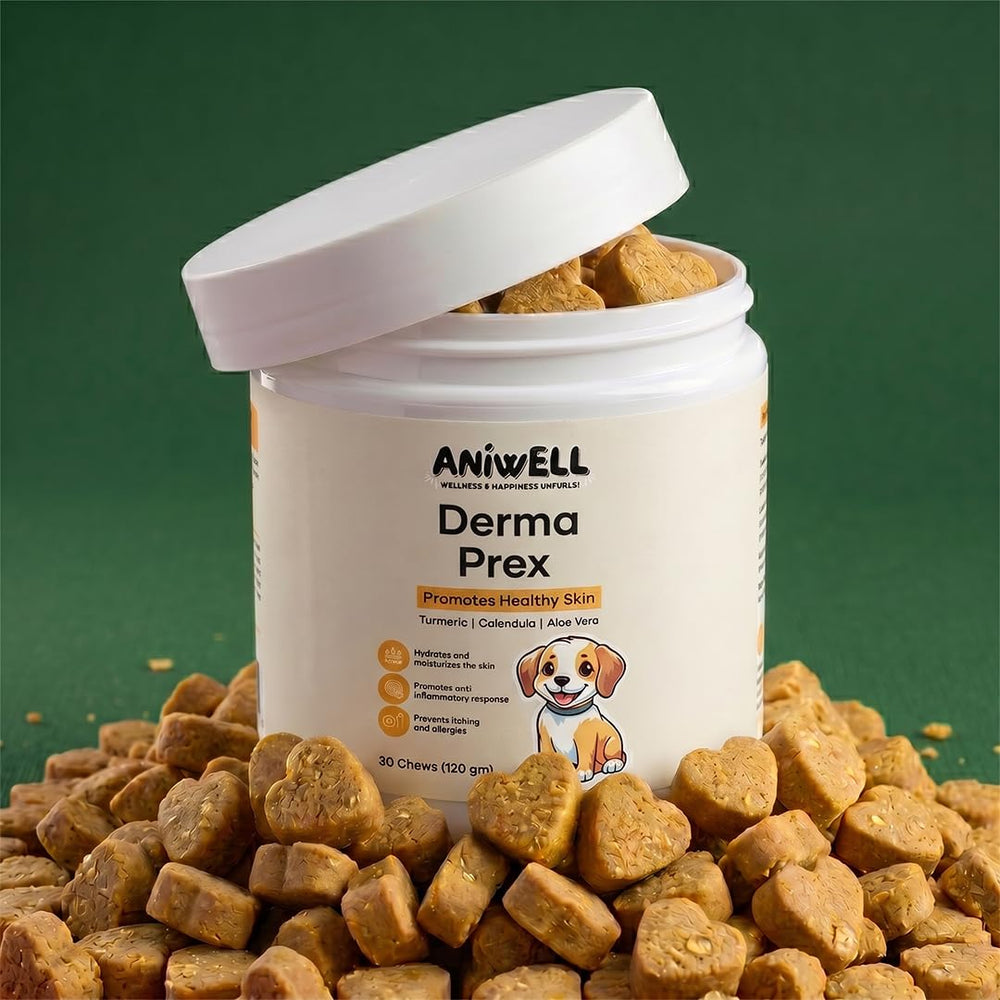 Aniwell DermaPrex etiqueta con información de ingredientes y dosificación