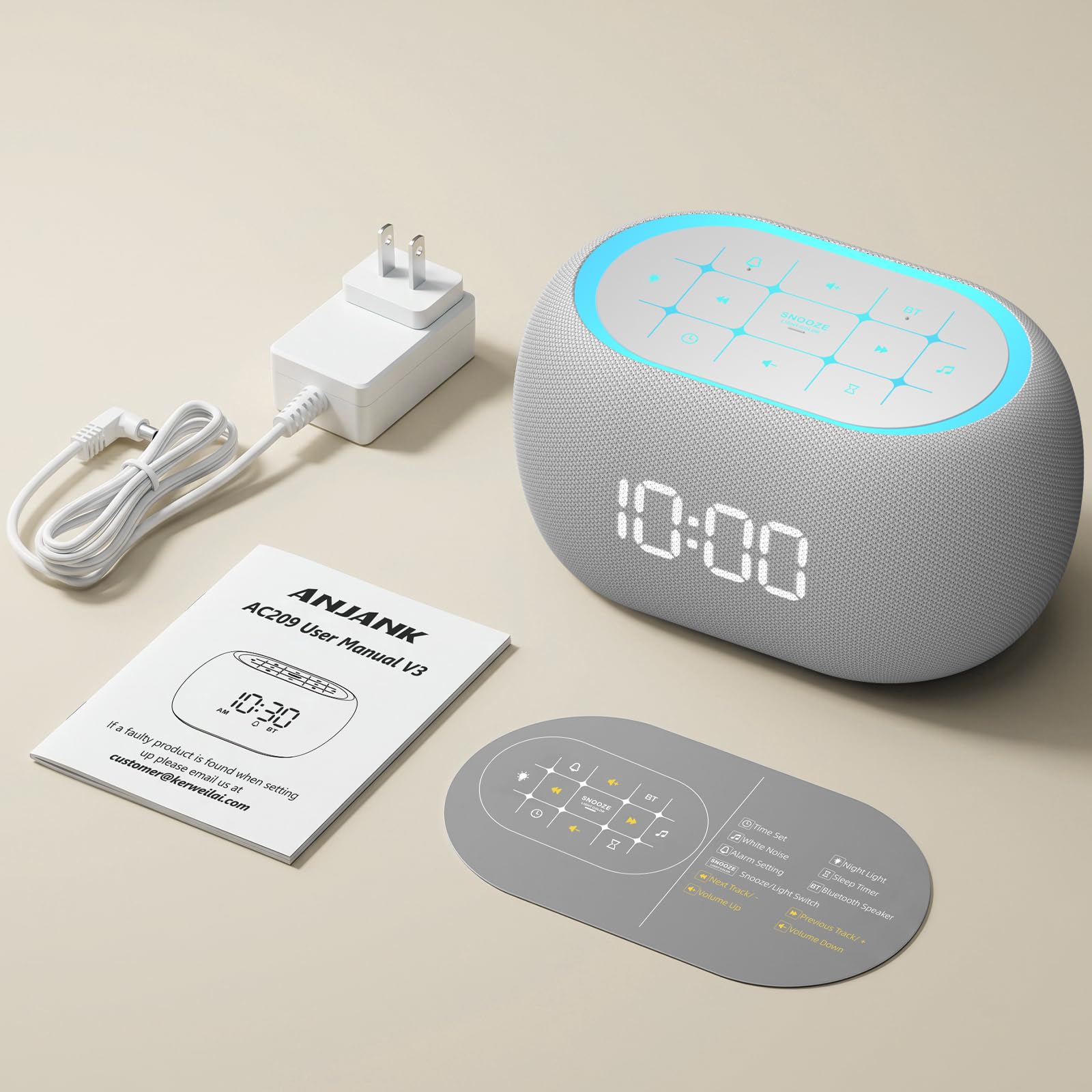 ANJANK emparejada vía Bluetooth con teléfono para reproducir música