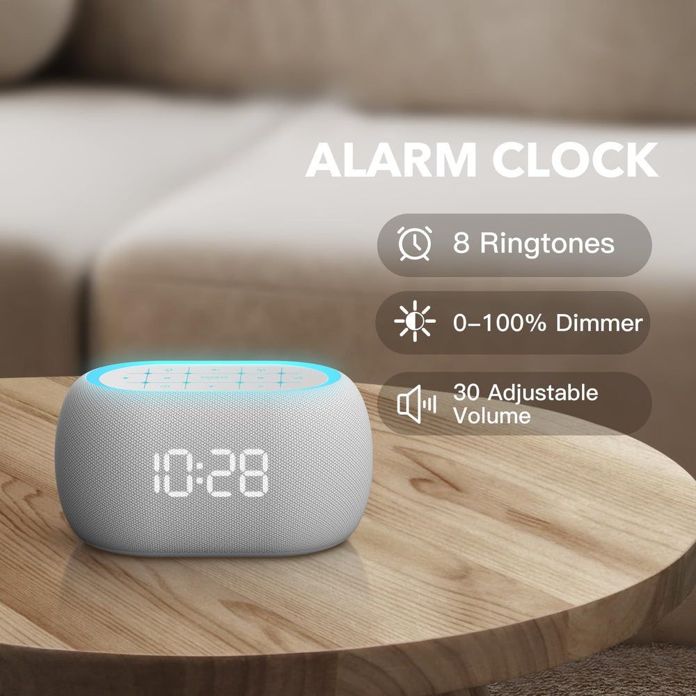 ANJANK colocada en dormitorio creando ambiente sonoro y luminoso cómodo