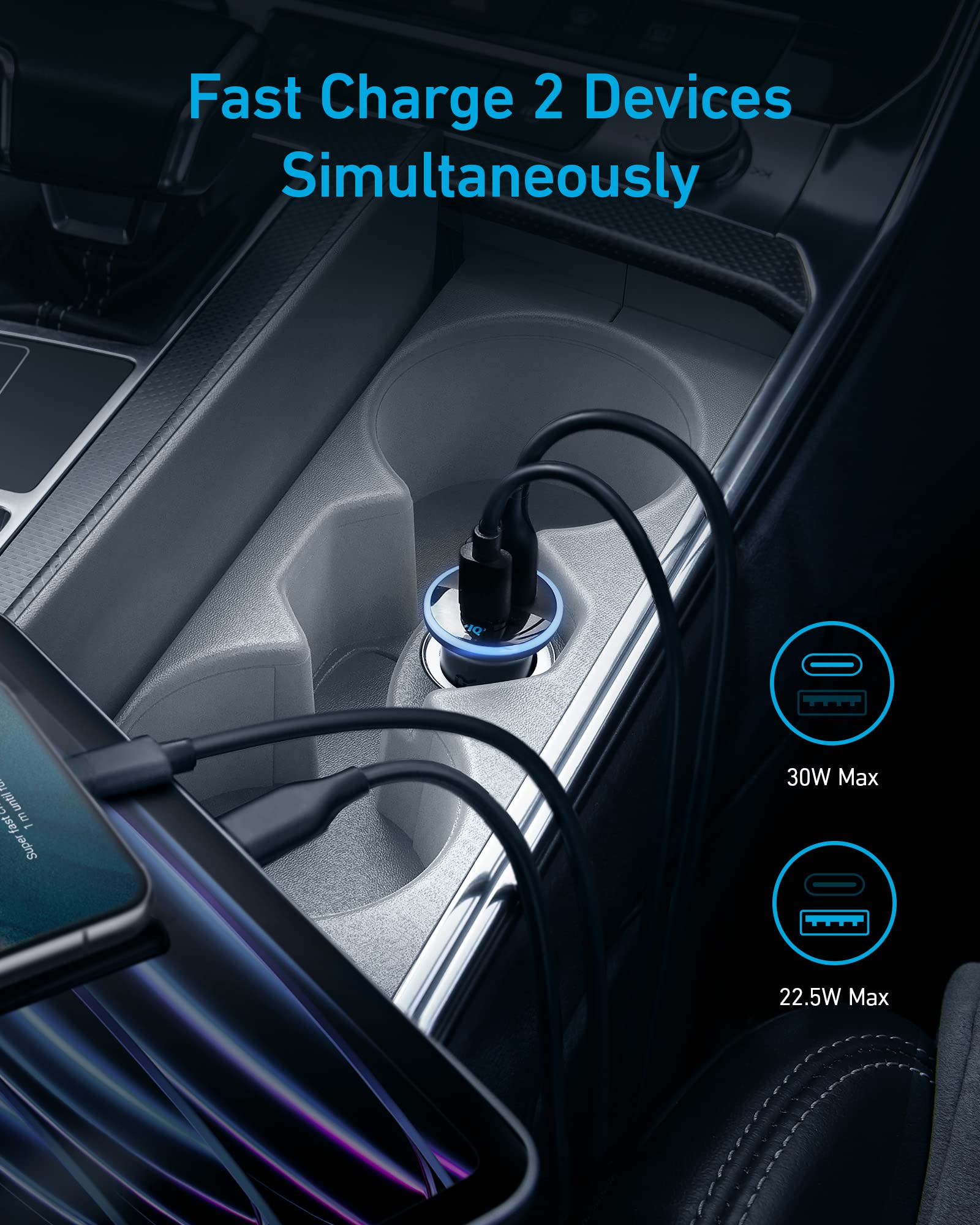 Anker 323 comparación de tamaño junto a llaves para ver escala compacta