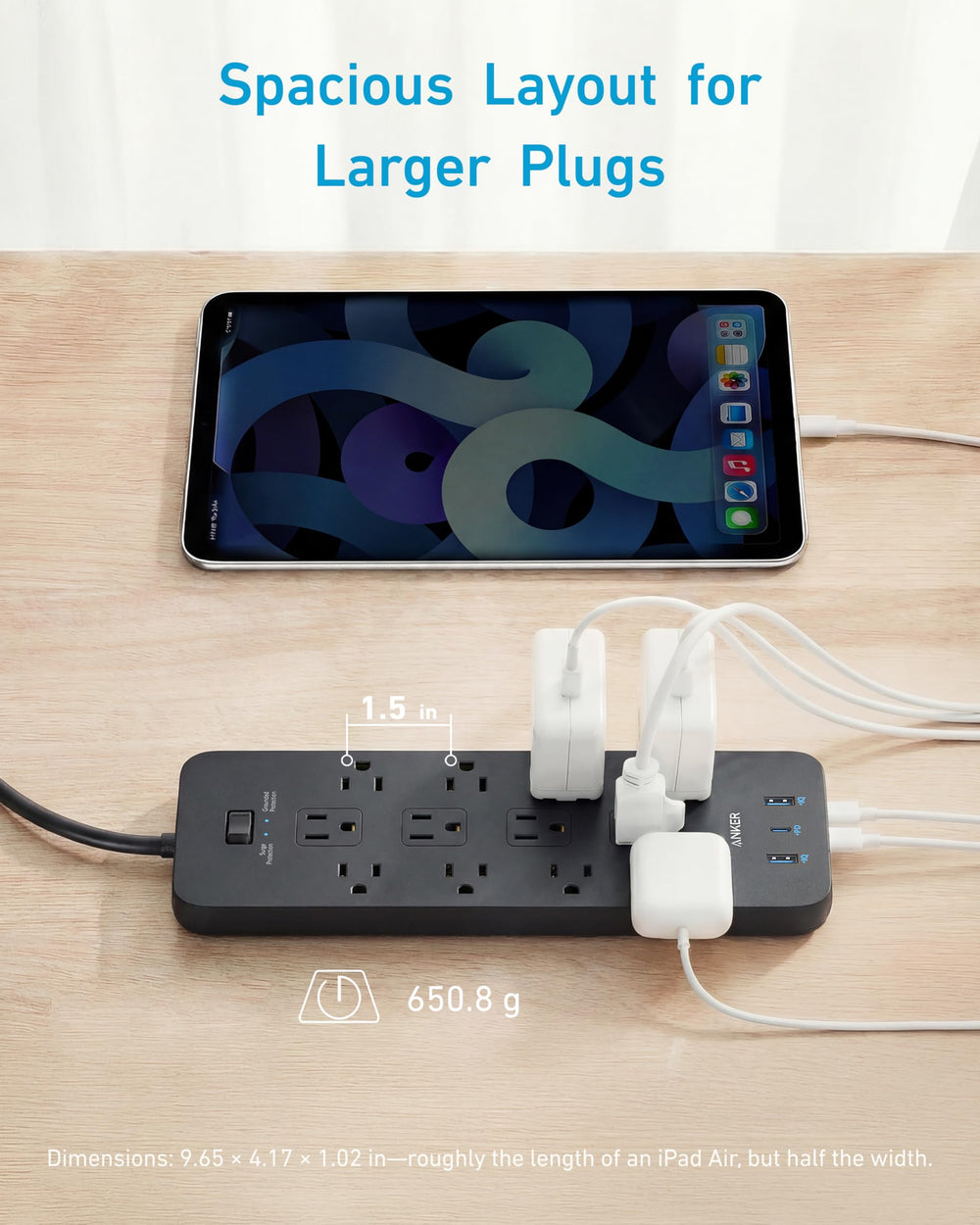 Anker 351 USB-C 20W port closeup illustrating fast phone charging convenience