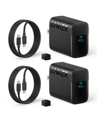 Anker 45W front view showing compact charger and ports for fast charging