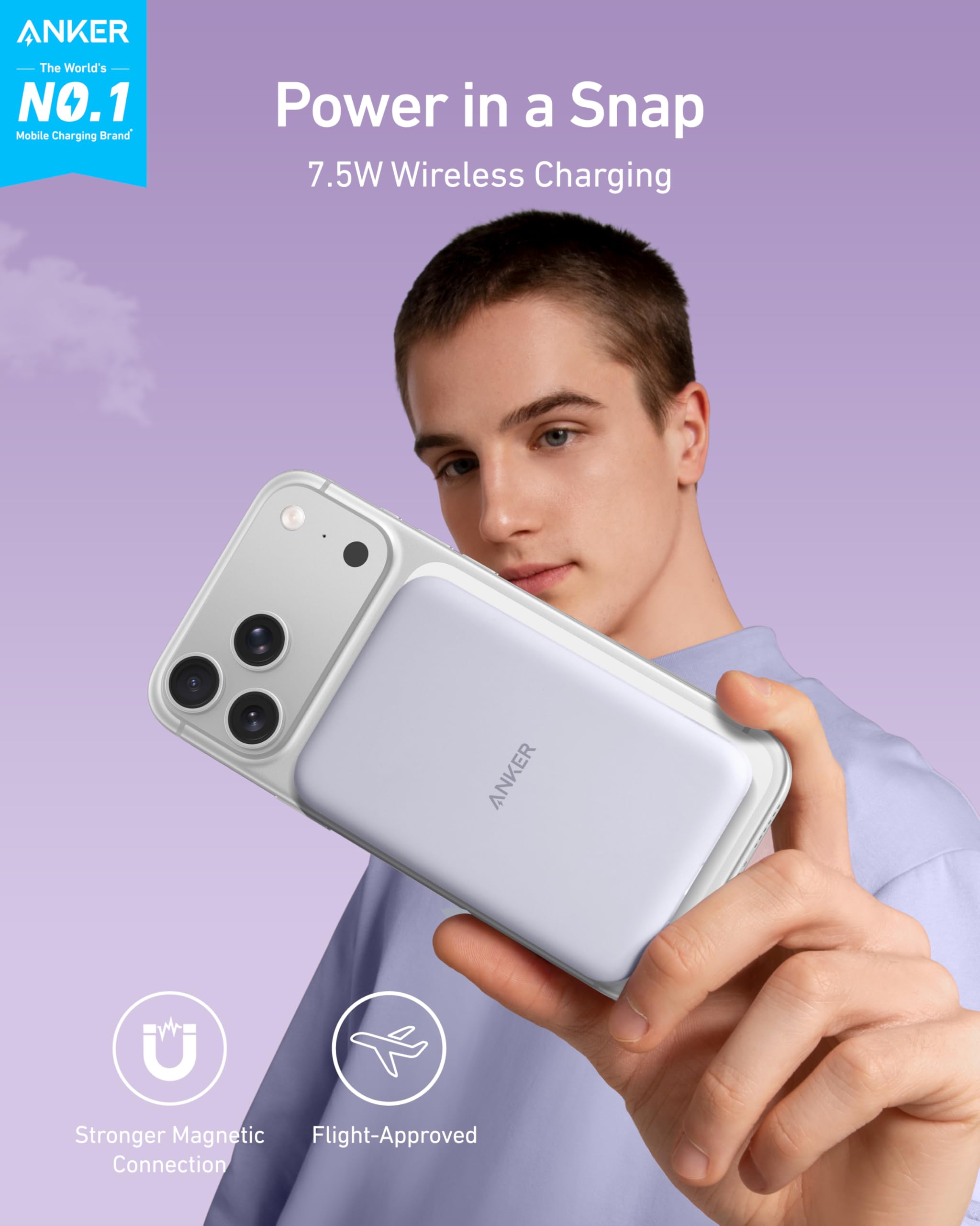 Anker 621 MagGo imanes fuertes que aseguran fijación estable al iPhone