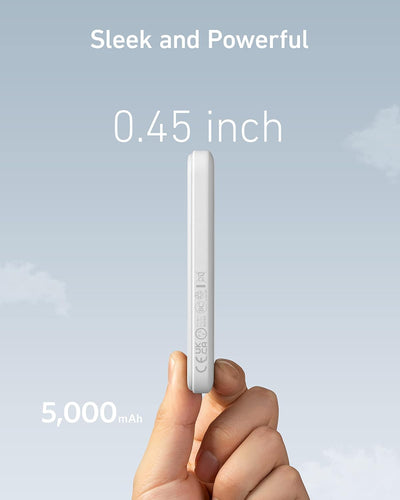 Anker 621 MagGo with included USB-C cable showing charger recharge readiness and convenience